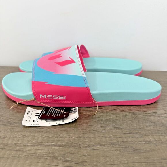 New Adidas Adilette Comfort Messi Slides JR6326 Men’s Size 11 main image 5